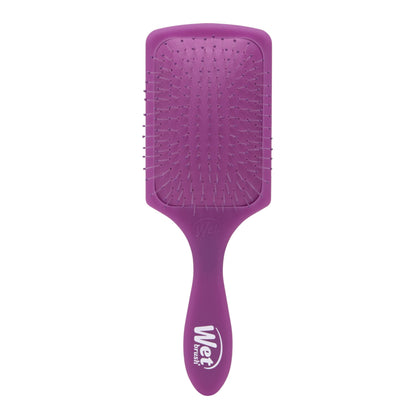 Wet Brush Paddle Detangler Hair Brush front view in Purple Frost