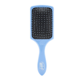 Wet Brush Paddle Detangler Hair Brush in Sky colour, front view