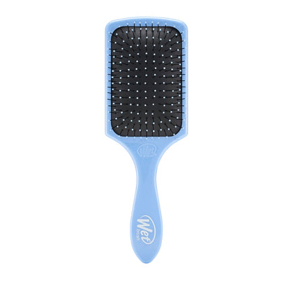 Wet Brush Paddle Detangler Hair Brush in Sky colour, front view