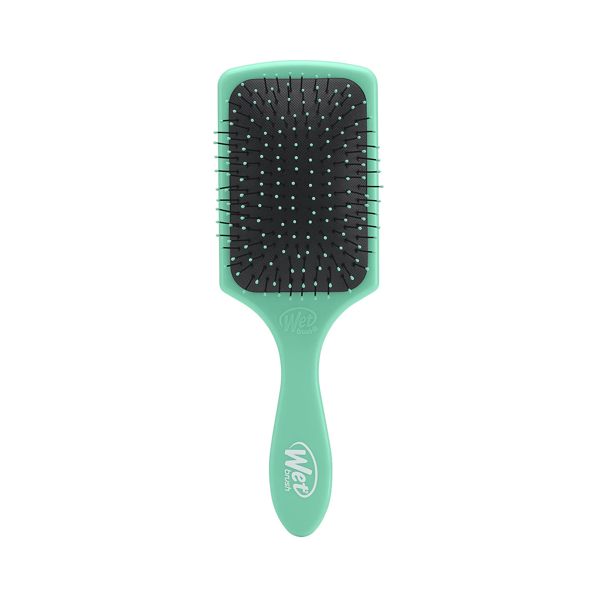 Wet Brush Paddle Detangler in Aqua front view