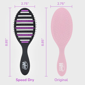 Wet Brush Refresh & Extend Speed Dry Detangling Hair Brush with charcoal-infused bristles