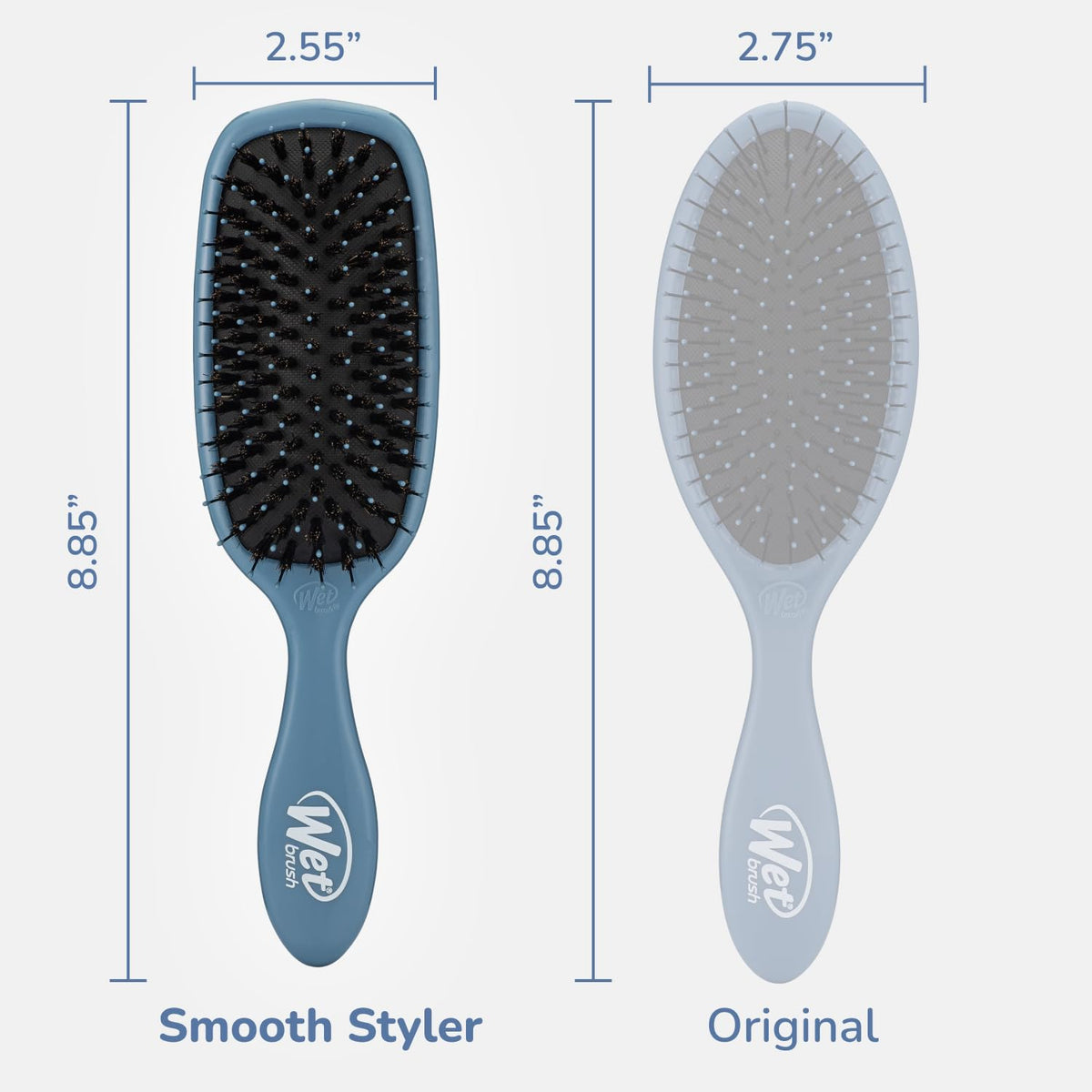 Wet Brush Shine support Hair Brush on a vanity