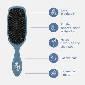 Wet Brush Shine support Hair Brush side view
