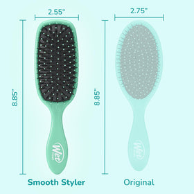 Wet Brush Shine support in aqua colour on a white background