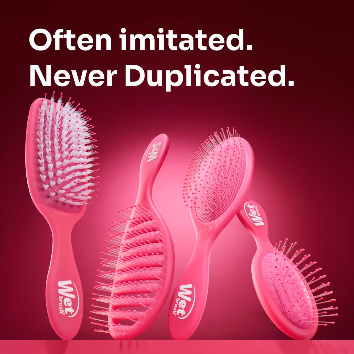Wet Brush Shine support with packaging displayed