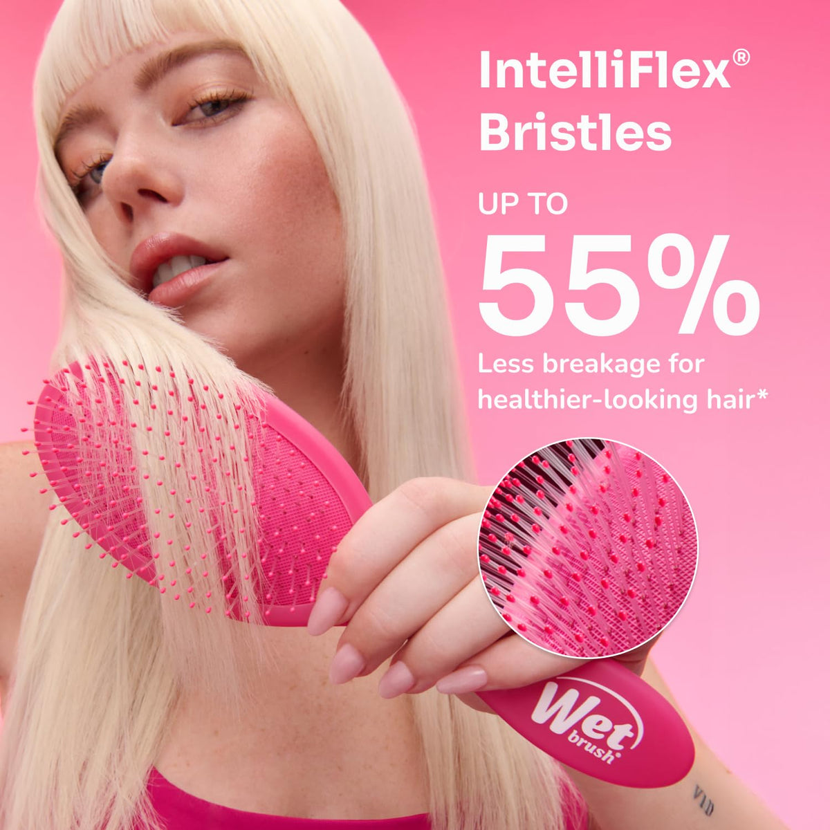 Wet Brush Shower Detangler packaging display