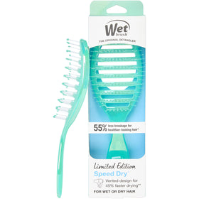 Wet Brush Speed Dry Hair Brush front view in Prismatic Glow Green