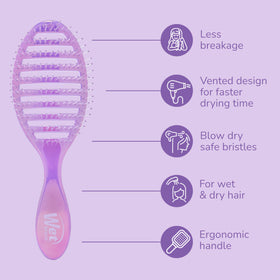 Wet Brush Speed Dry Hair Brush with HeatFlex bristles close-up