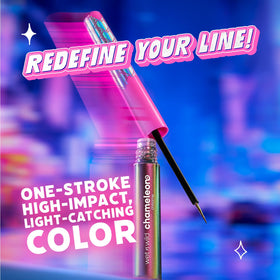 wet n wild Chameleon Chrome Liquid Eyeliner precision brush tip close-up