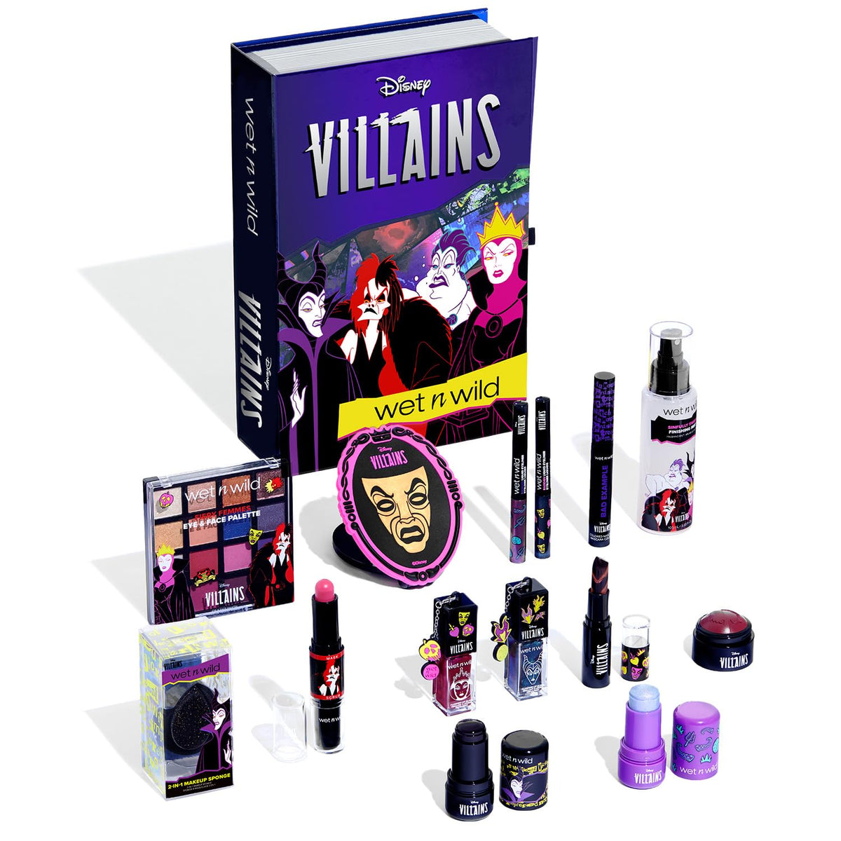 wet n wild Disney Villains PR Box front view with storybook design