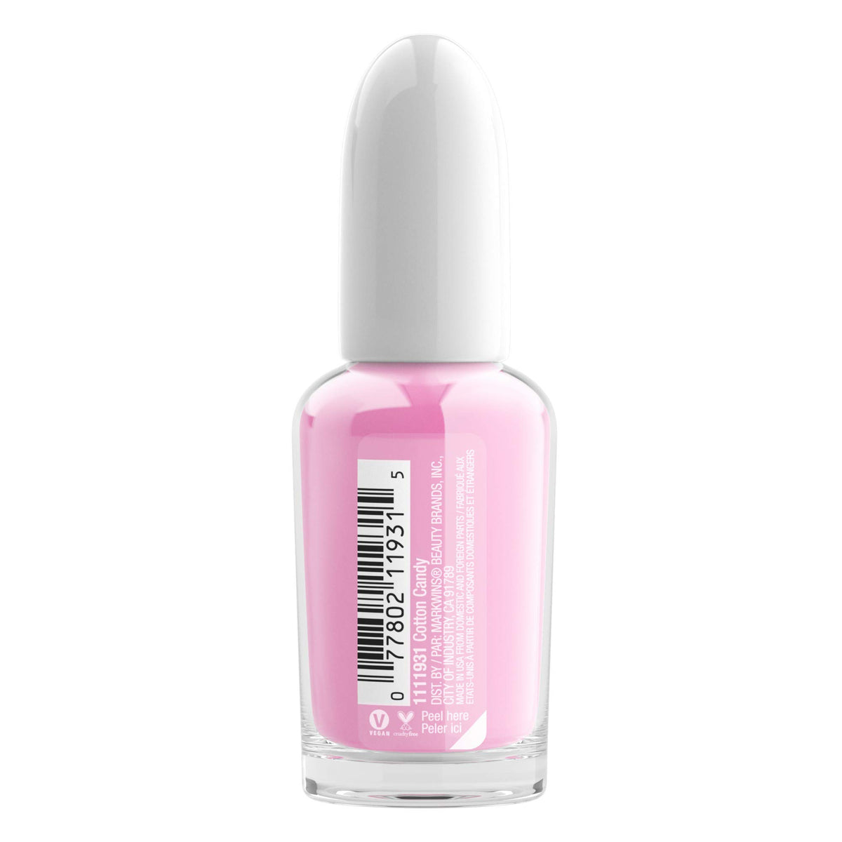 wet n wild Fast Dry AF Nail Polish Cotton Candy brush close-up