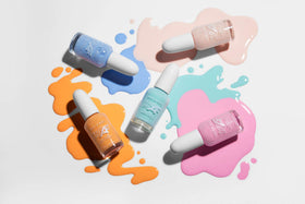 wet n wild Fast Dry AF Nail Polish Cotton Candy with other shades