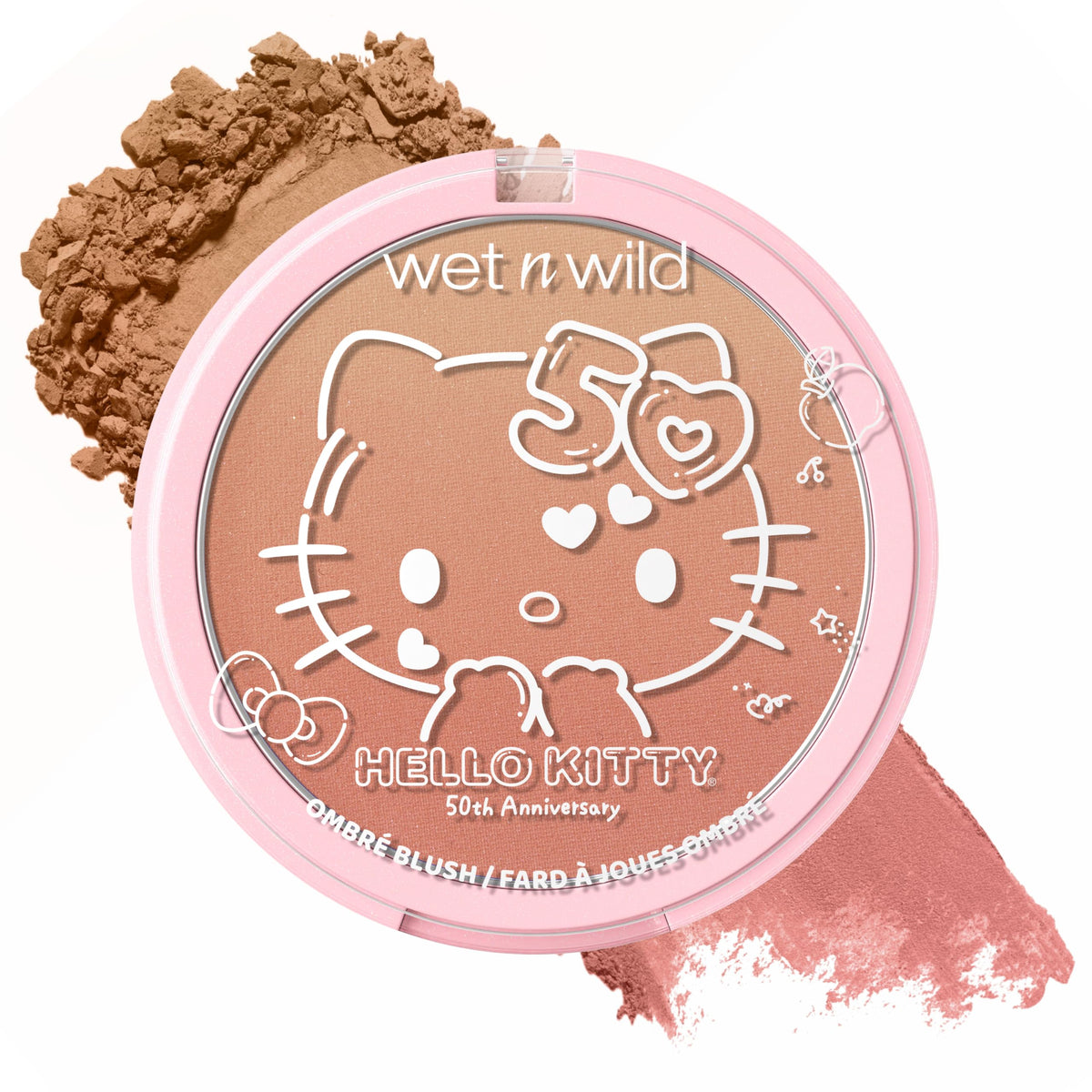 wet n wild Hello Kitty Ombre Blush Mellow Cloud front view