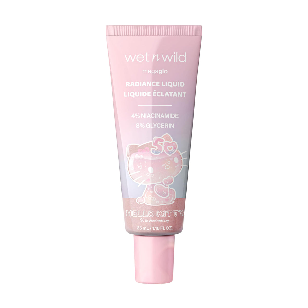 wet n wild Hello Kitty Radiance Liquid texture on skin