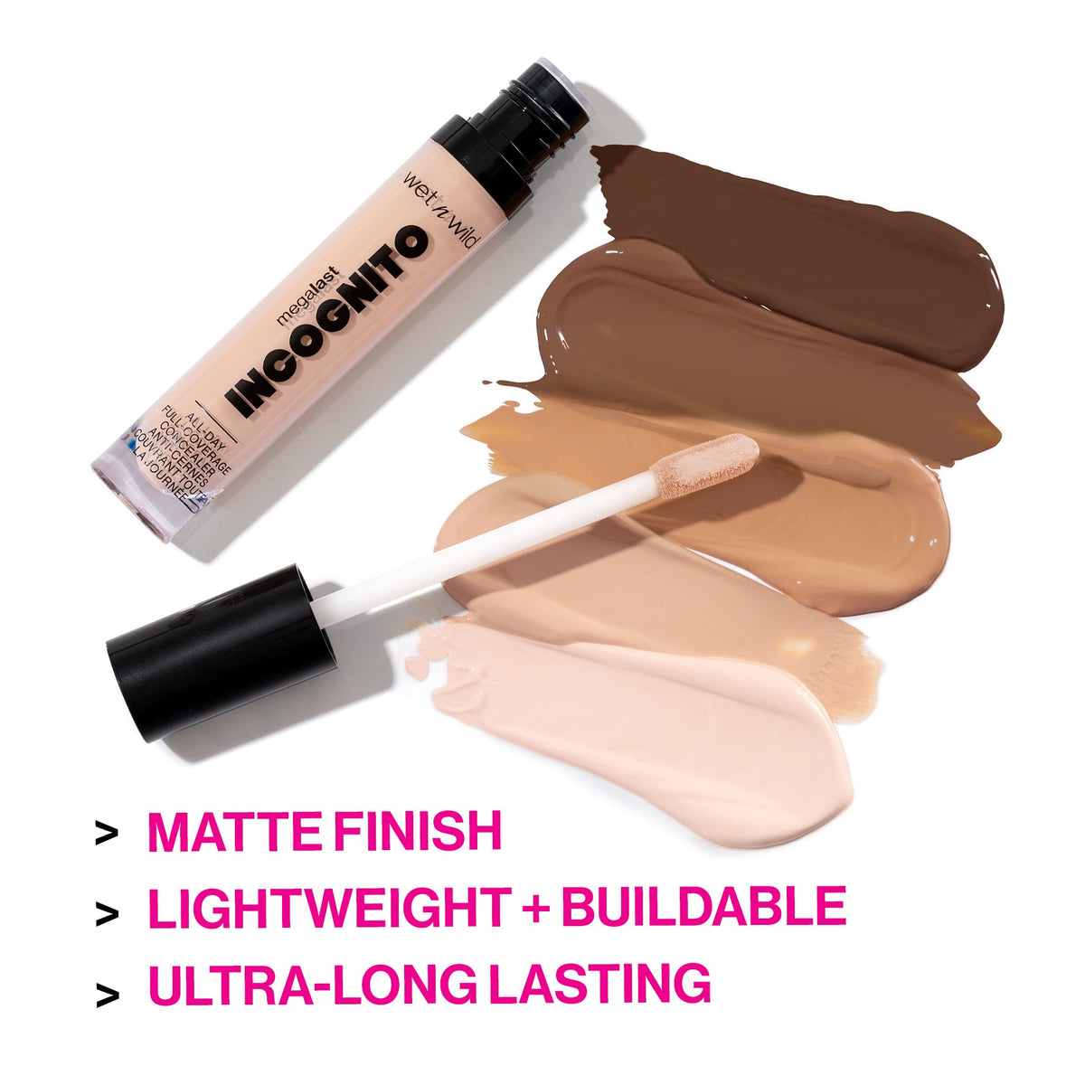 wet n wild Mega Last Incognito Concealer Tan Deep applicator tip
