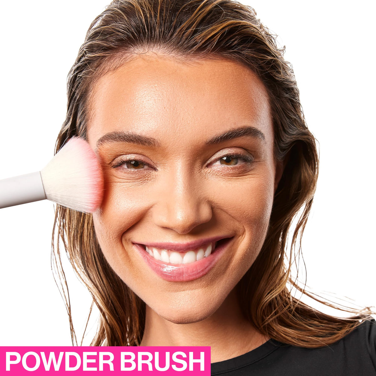 wet n wild Powder Brush bristles close-up for even application