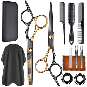 WFOEJEJ 13 PCS Hair Cutting Scissors Kit front view
