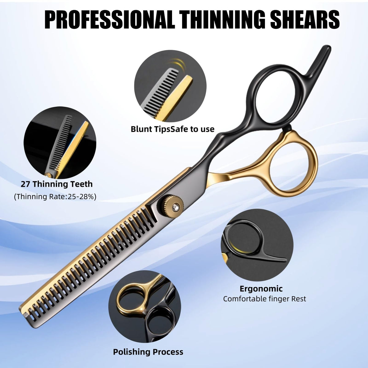 WFOEJEJ hair cutting tools with combs and clips