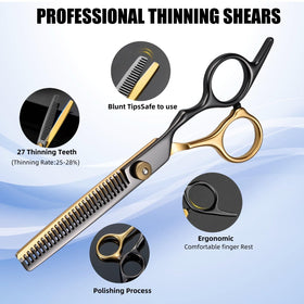 WFOEJEJ hair cutting tools with combs and clips