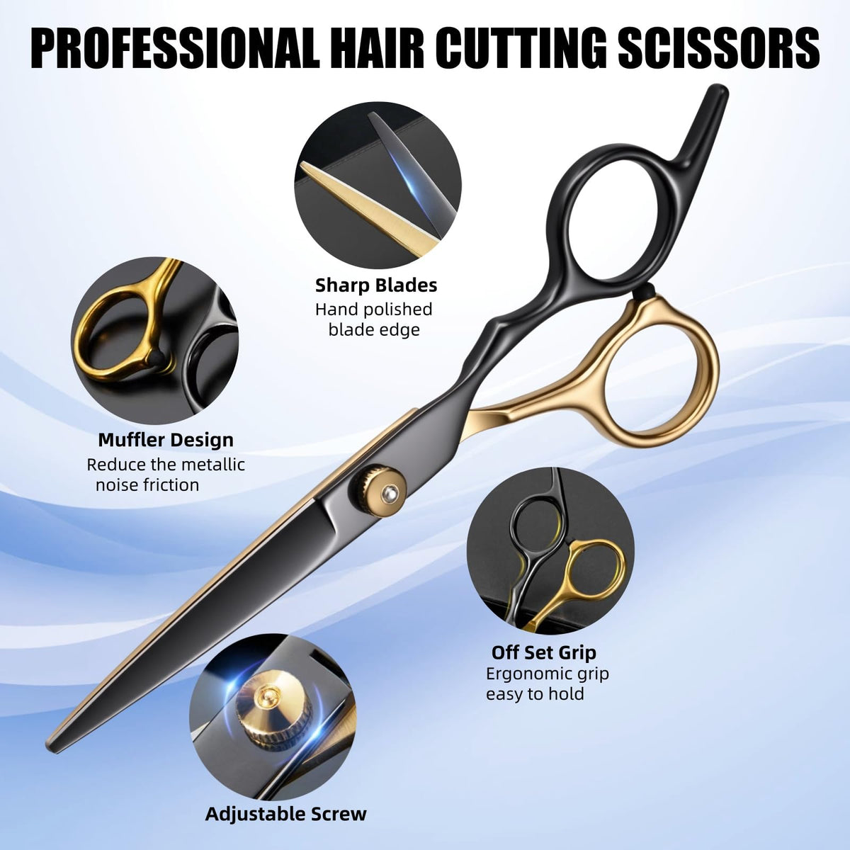 WFOEJEJ precision micro serrated scissors in kit