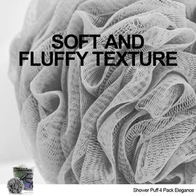 WhaleLife loofah sponge set displayed on a bathroom shelf