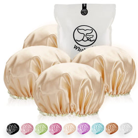 WhaleLife Shower Caps 4Pc Set in golden colour front view