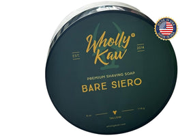 Wholly Kaw Bare Siero Tallow Shaving Soap texture close-up