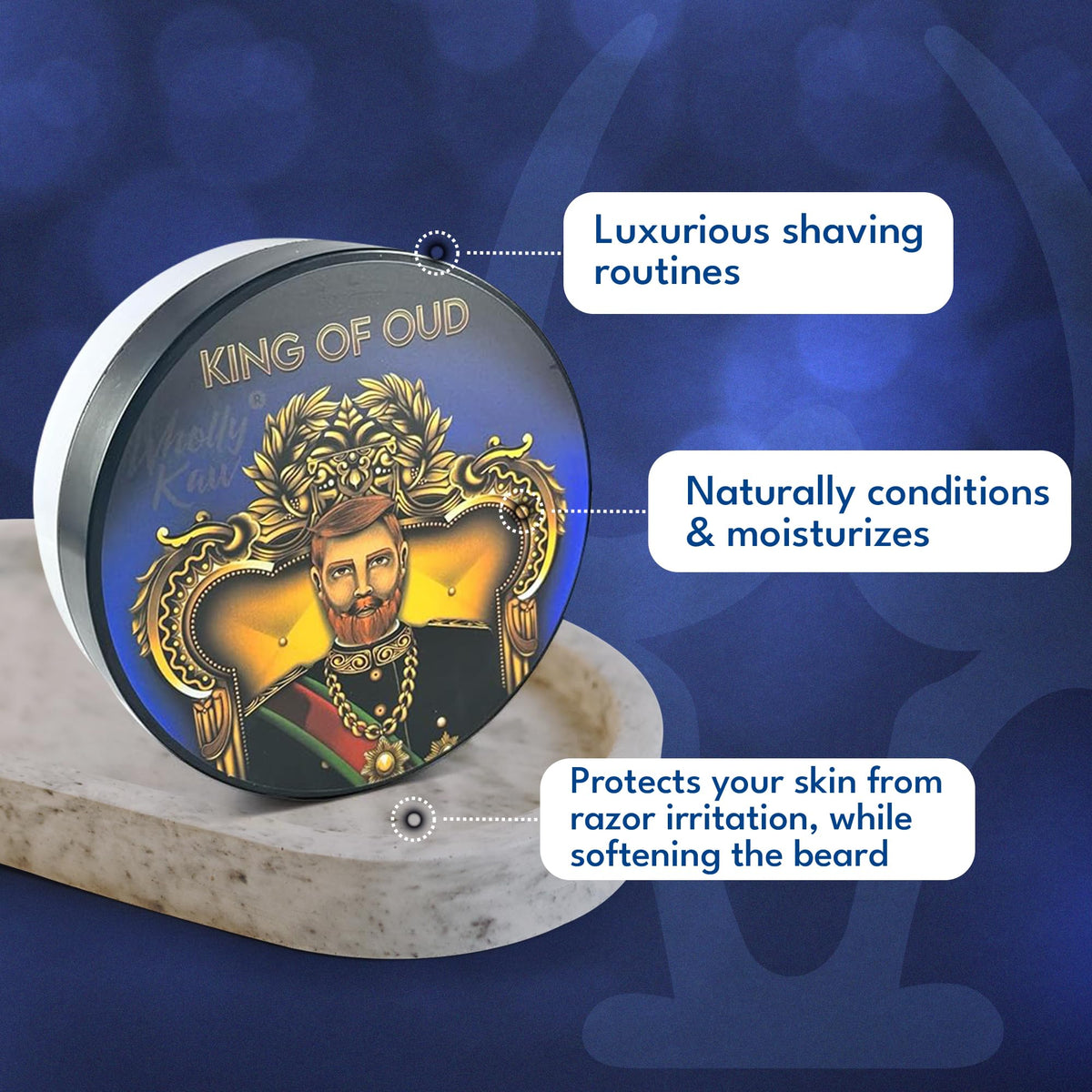 Wholly Kaw King of Oud Shaving Soap lather demonstration