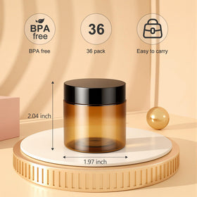 Wide mouth design of Loretoy 2 OZ jar for easy access