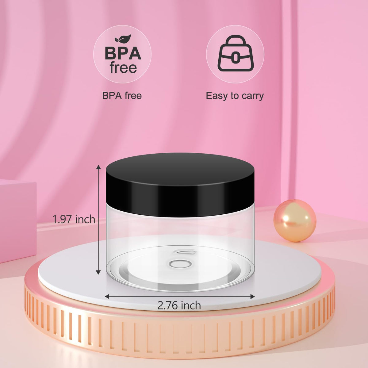 Wide mouth design of Loretoy jar for easy access