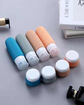 Wide opening design for easy filling of travel bottles
