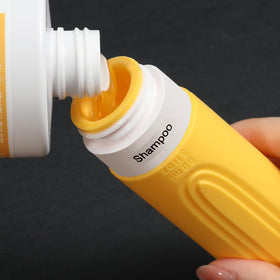Wide opening of CHEODIN travel bottle for easy filling