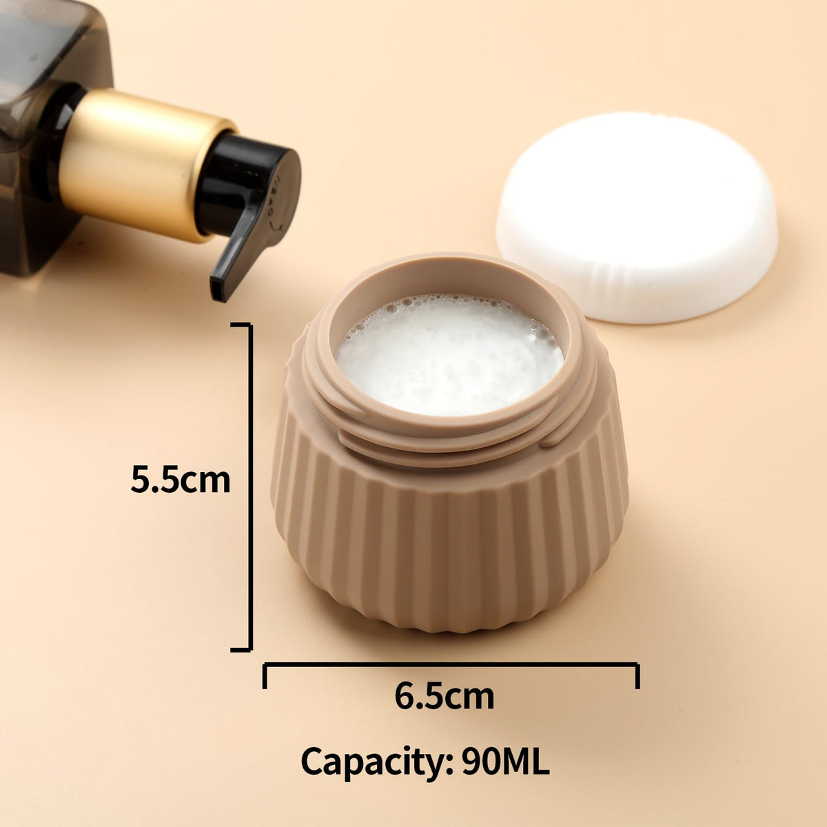 Wide opening of Mrsdry refillable travel containers