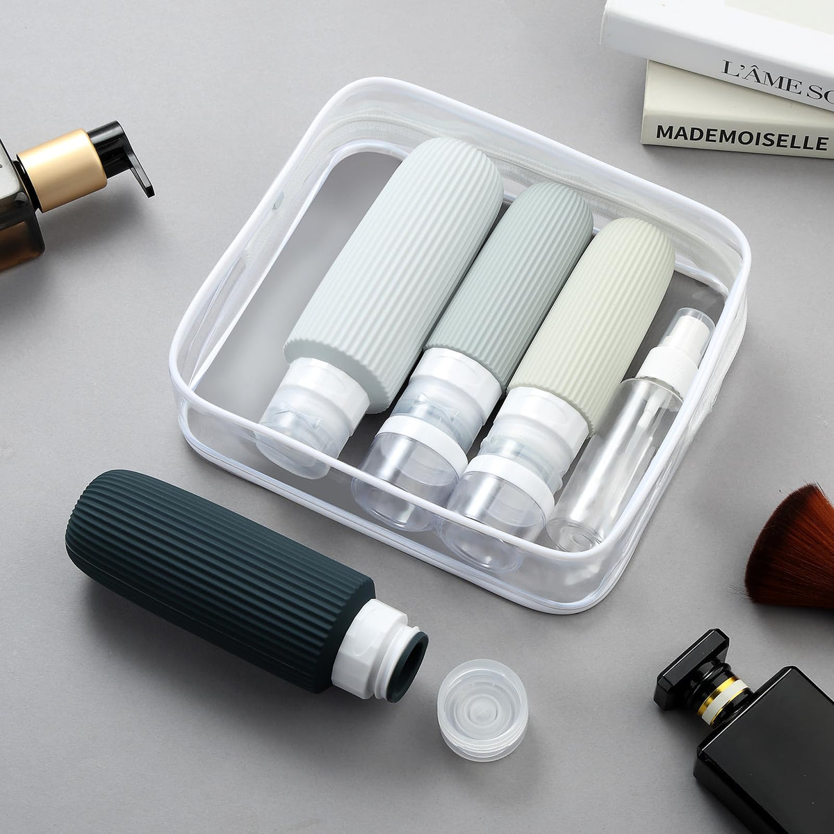 Wide opening of Mrsdry travel bottles for easy filling