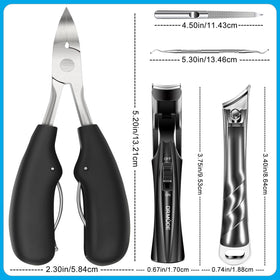 Wide opening of toenail clipper for thick nails