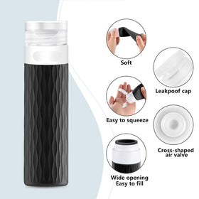 Wide opening of YEALIFE travel size bottle for easy filling