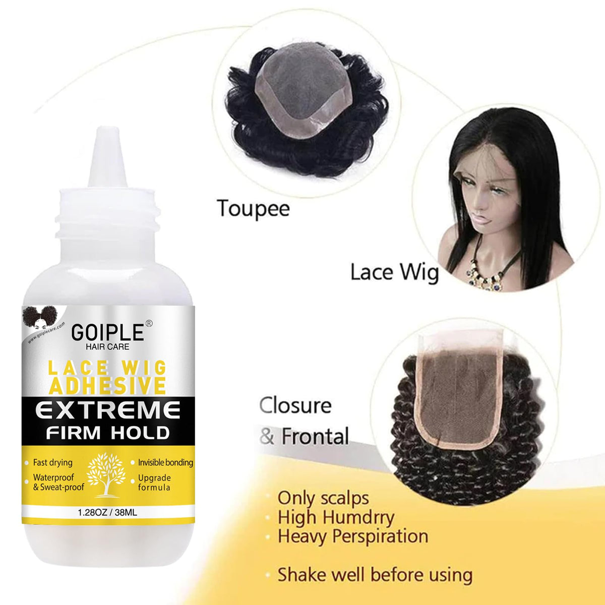 Wig caps in light brown and dark brown from Goiple kit