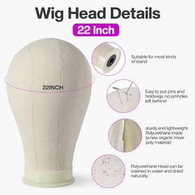 Wig mannequin head with tripod stand