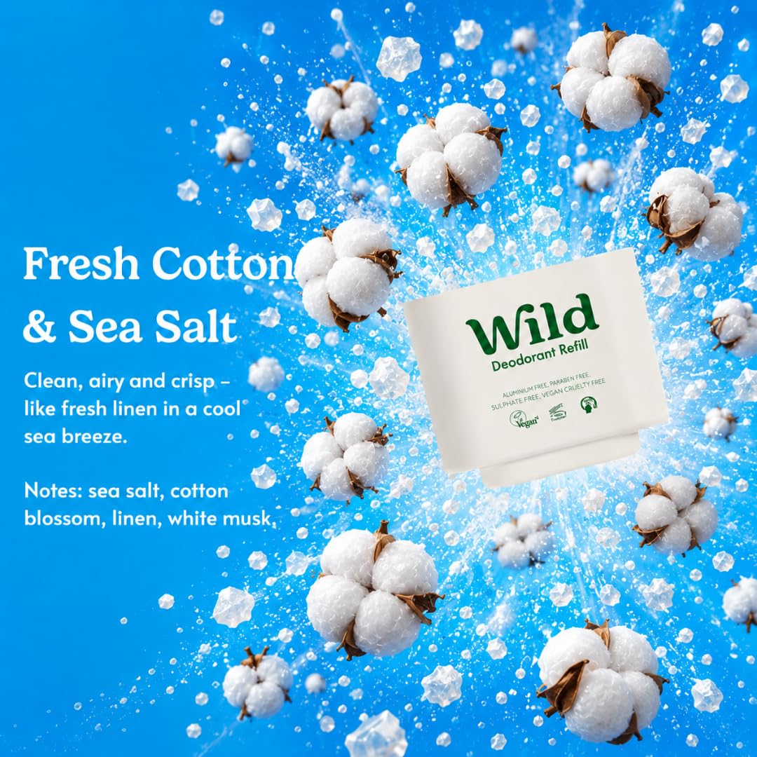 Wild deodorant in use, applying underarm