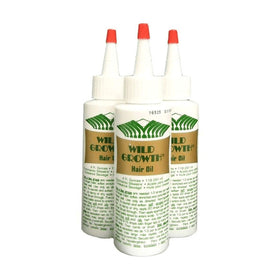 Wild Growth Hair Oil 3pcs x 4oz front view with packaging