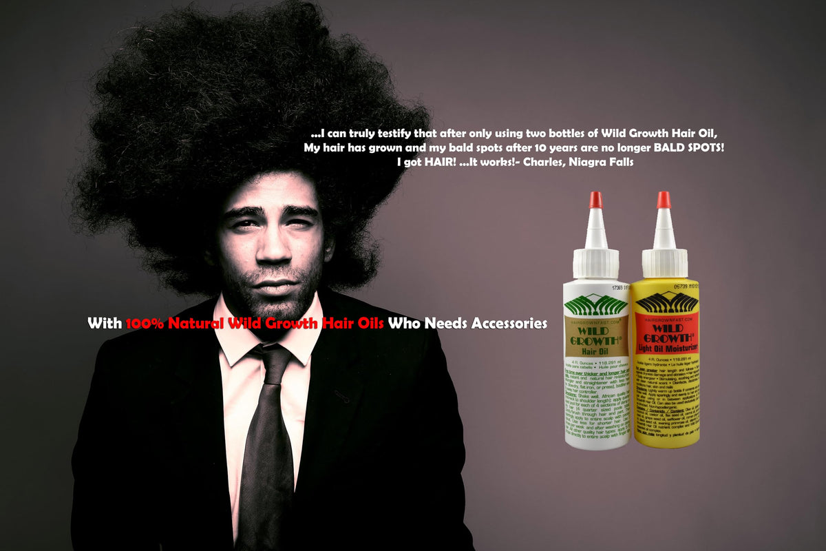 Wild Growth Hair Oil 4oz pouring into hand