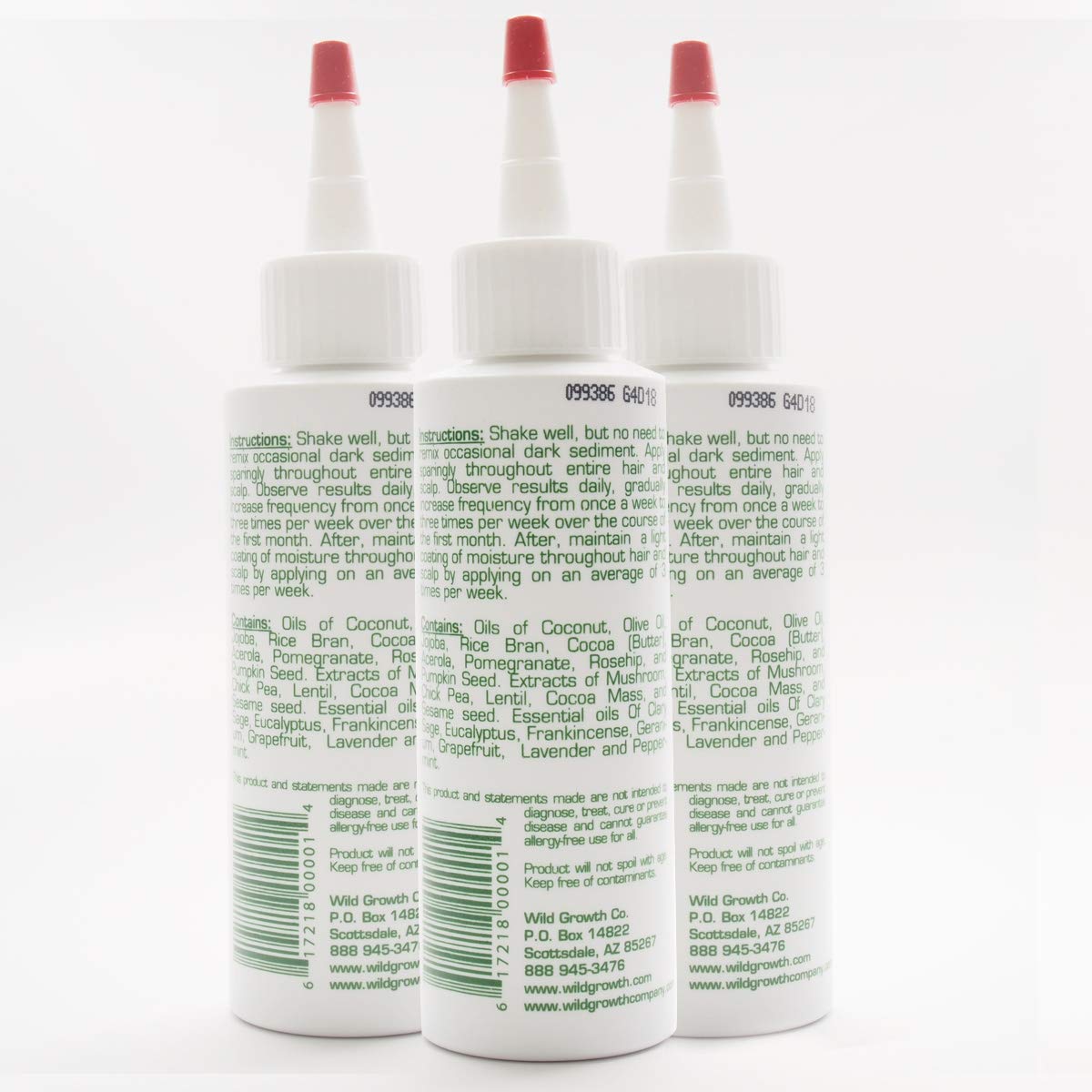 Wild Growth Hair Oil bottle showing natural ingredients