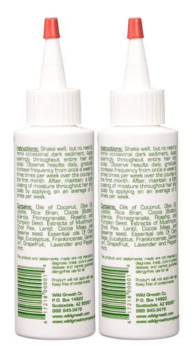 Wild Growth Hair Oil ingredients close-up showing natural oils