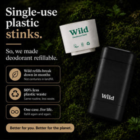 Wild Natural Deodorant packaging and refills