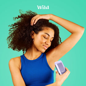 Wild Natural Deodorant refill box with ingredients list