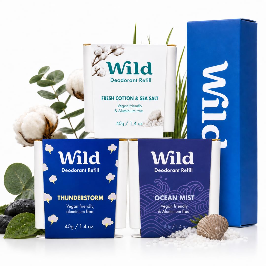 Wild Natural Deodorant Refills Clean Scents Variety Pack box