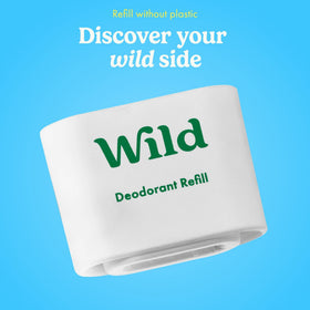 Wild Refillable Deodorant lifestyle shot on bathroom counter