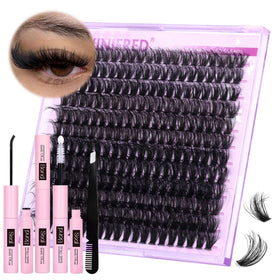 Winifred 50D Wispy Lash Clusters Kit packaging front view
