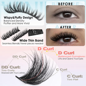 Winifred Fluffy Lash Clusters in packaging