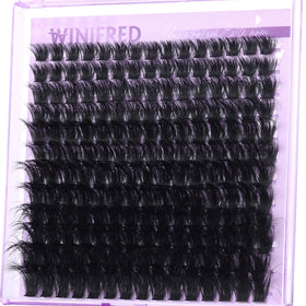 Winifred Lash Clusters 14mm length close-up